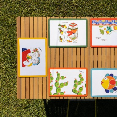 Polyester Placemat Lovers de simone pottery Polyester Placemat Lovers de simone pottery